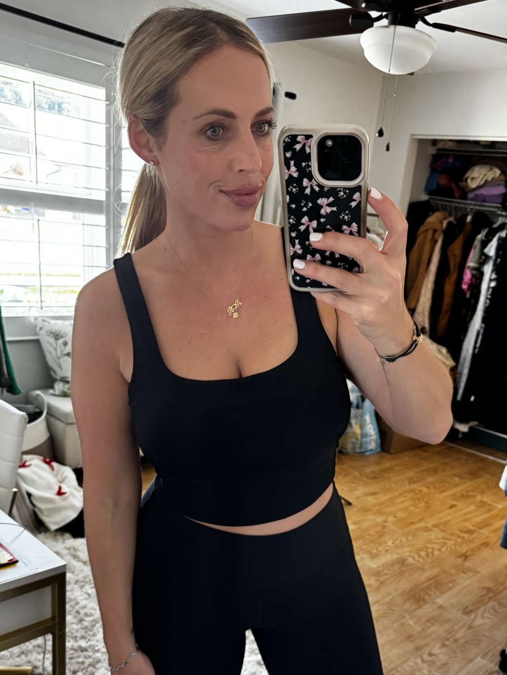 Black Crop Tank Top
